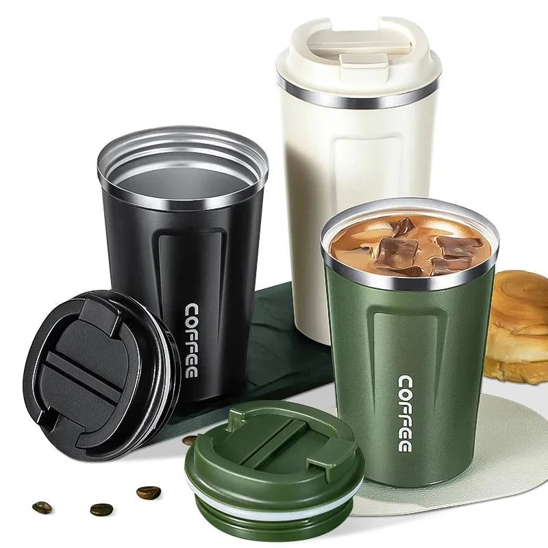 stainless steel coffee cup vacuum flasks &amp thermosesglass liner ma