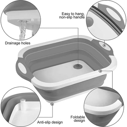 3 in 1 Collapsible Cutting Board Foldable