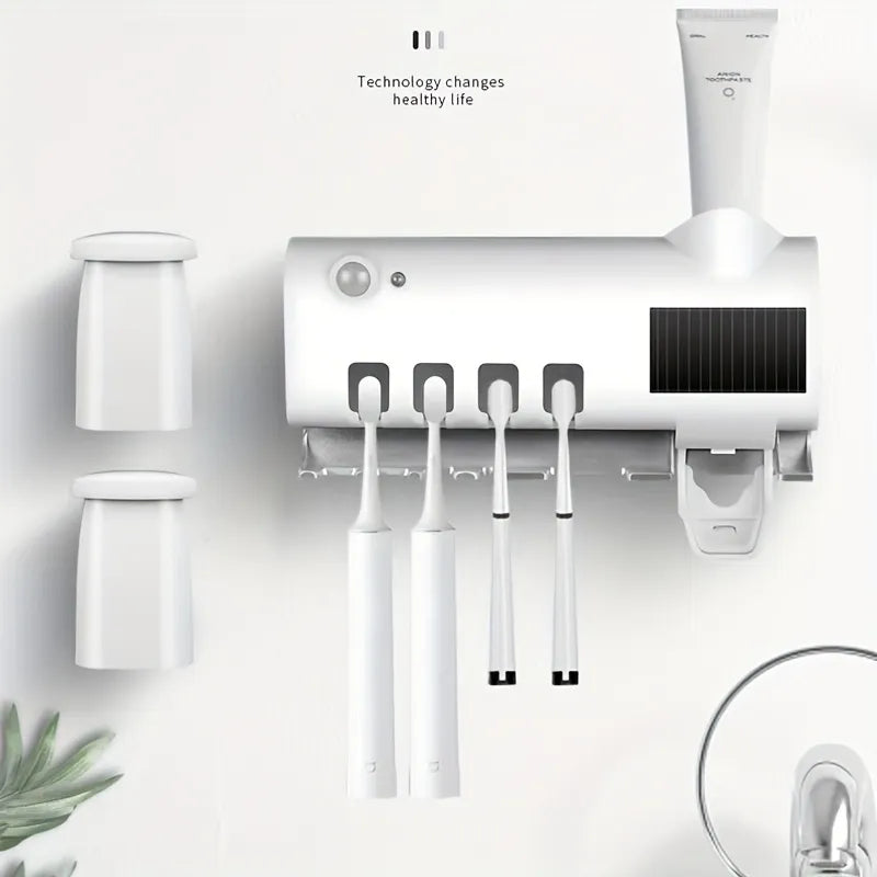 multifunctional induction toothbrush holder