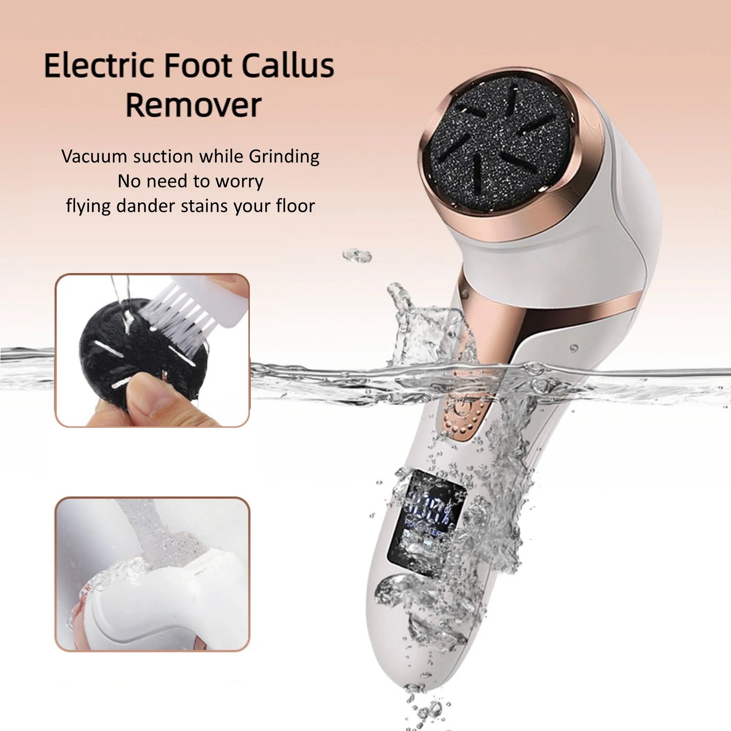 Electronic Foot Files Portable Electric Foot Callus Remover Foot Care Tool for Dead Hard Skin Rechargeable Pedicure Tools