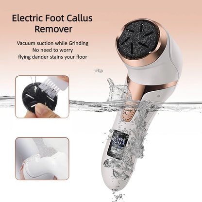 Electronic Foot Files Portable Electric Foot Callus Remover Foot Care Tool for Dead Hard Skin Rechargeable Pedicure Tools