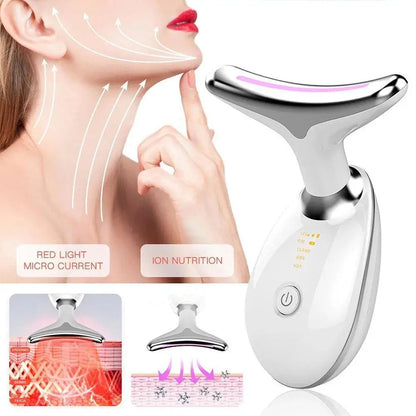 Neck Face Lifter EMS Massager with LED Photon Therapy