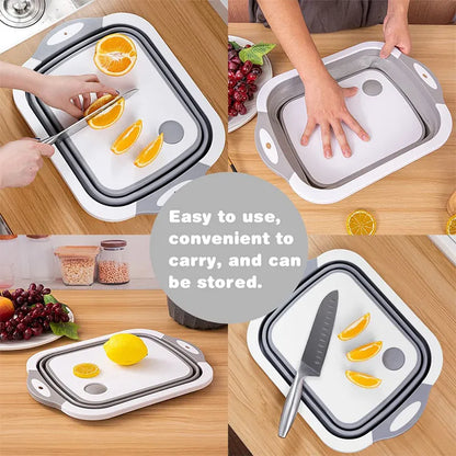 3 in 1 Collapsible Cutting Board Foldable